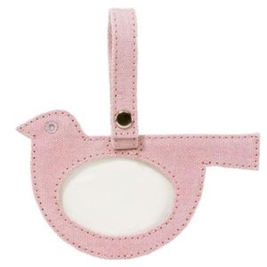 Dwell Studio Birds Petal Pink ID Toy Luggage Tag